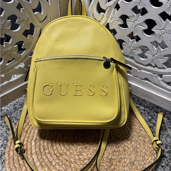 Guess Yellow Mini Backpack - Picture 1 of 11
